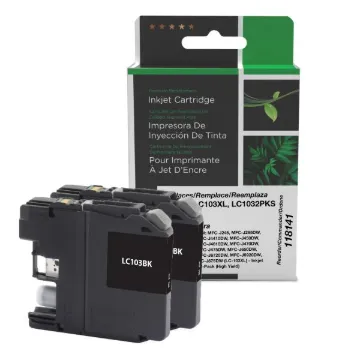 Picture of COMPATIBLE BROTHER HIGH YIELD BLACK INKS 2-PACK