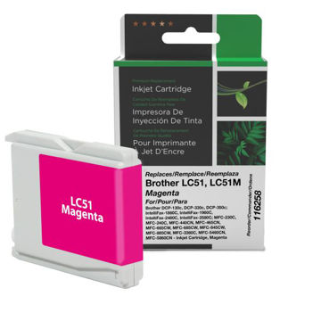 Picture of COMPATIBLE BROTHER LC51, LC51M MAGENTA INK