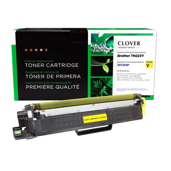 Picture of COMPATIBLE BROTHER TN223Y YELLOW TONER