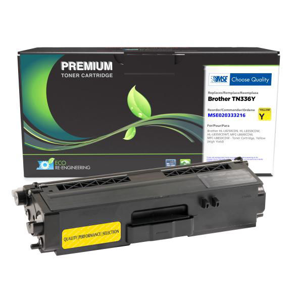 Picture of COMPATIBLE BROTHER TN336Y HY YELLOW TONER