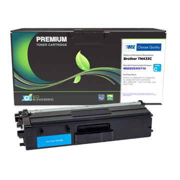 Picture of COMPATIBLE HIGH YIELD CYAN TONER FOR BROTHER TN433C