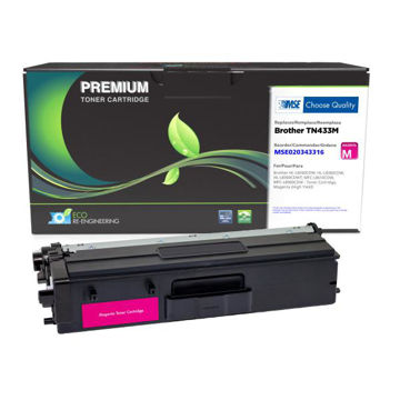 Picture of COMPATIBLE HIGH YIELD MAGENTA TONER FOR BROTHER TN433M