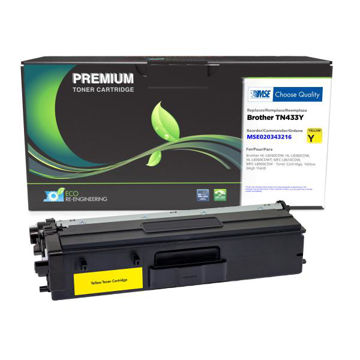 Picture of COMPATIBLE HIGH YIELD YELLOW TONER FOR BROTHER TN433Y