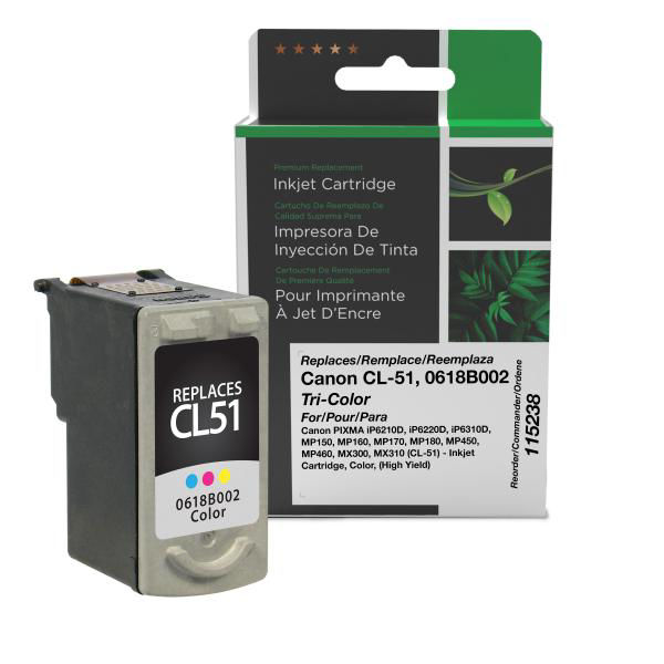 Picture of COMPATIBLE HIGH YIELD COLOR INK FOR CANON CL-51