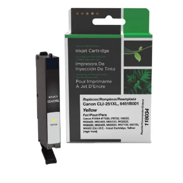 Picture of COMPATIBLE CANON 6451B001 HY YELLOW INK