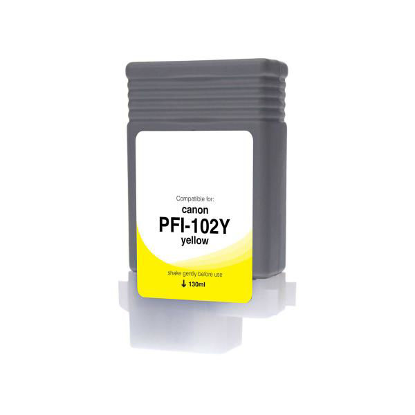 . COMPATIBLE YELLOW WIDE FORMAT INK FOR CANON PFI102