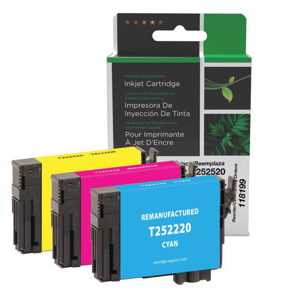 Picture of COMPATIBLE CYAN, MAGENTA, YELLOW INKS FOR EPSON T252 3-PACK