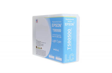 Picture of COMPATIBLE HIGH YIELD LIGHT CYAN WIDE FORMAT INK FOR EPSON T580500