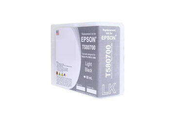 Picture of COMPATIBLE HIGH YIELD LIGHT BLACK WIDE FORMAT INK FOR EPSON T580700