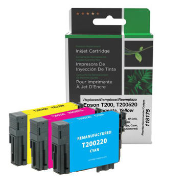 Picture of COMPATIBLE EPSON T200, T200520 CYAN, MAGENTA, YELLOW INKS