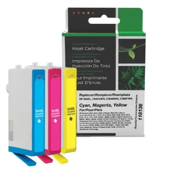 Picture of COMPATIBLE HP CB323WN CYAN, MAGENTA, YELLOW INKS