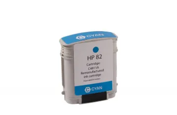 Picture of COMPATIBLE HP 82 HIGH YIELD CYAN WIDE FORMAT INK