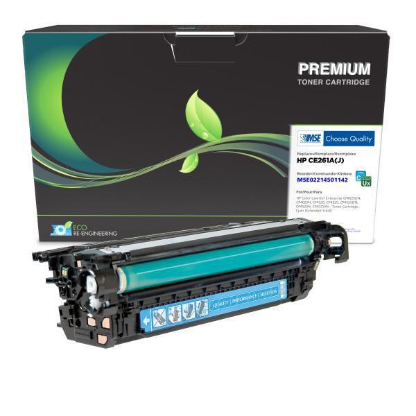 Picture of COMPATIBLE HP CE261A(J) EXTENDED YIELD CYAN TONER