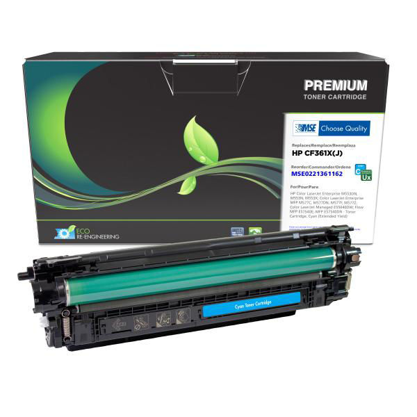Picture of HP MSE REMANUFACTURED EXTENDED YIELD CYAN TONER CARTRIDGE