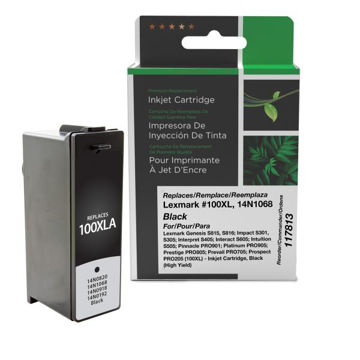 Picture of COMPATIBLE LEXMARK #100XL HY BLACK INK