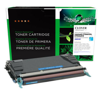 Picture of COMPATIBLE LEXMARK C734A1CG CYAN TONER