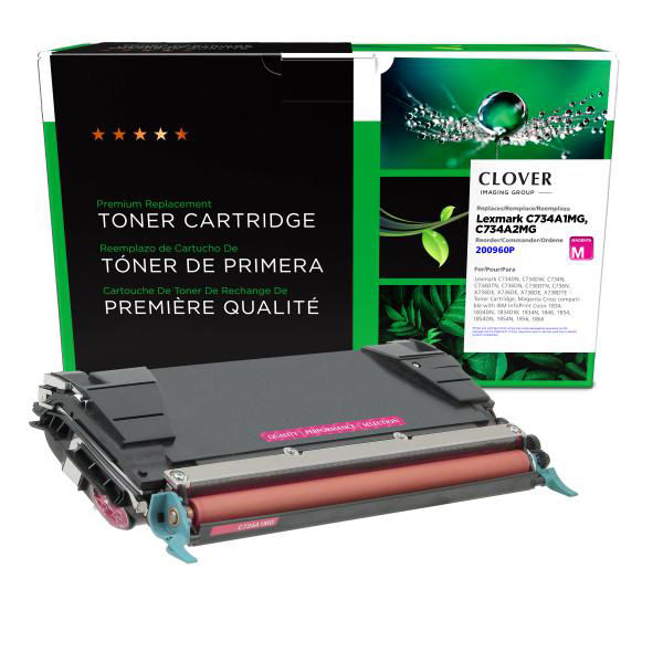 Picture of COMPATIBLE LEXMARK C734A1MG MAGENTA TONER
