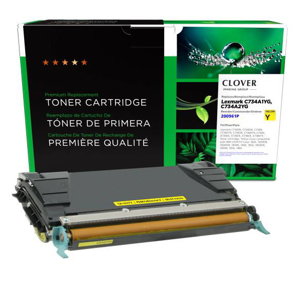 Picture of COMPATIBLE LEXMARK C734A1YG YELLOW TONER