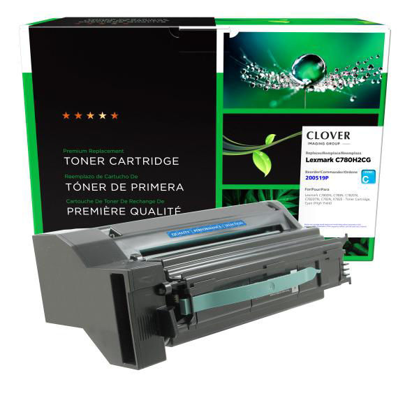 Picture of COMPATIBLE HIGH YIELD CYAN TONER FOR LEXMARK 
