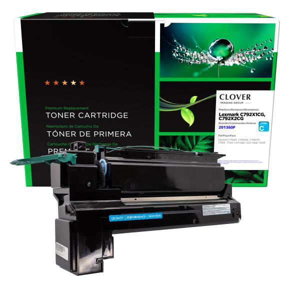 Picture of COMPATIBLE LEXMARK C792X1CG, C792X2CG HY CYAN TONER