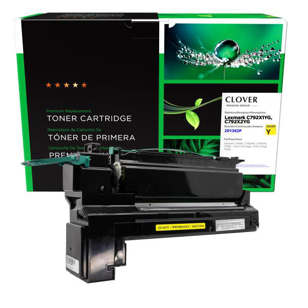 Picture of COMPATIBLE LEXMARK C792X1YG HIGH YIELD YELLOW TONER