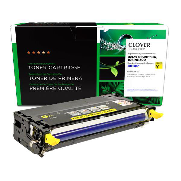 Picture of COMPATIBLE XEROX 106R01394 HY YELLOW TONER