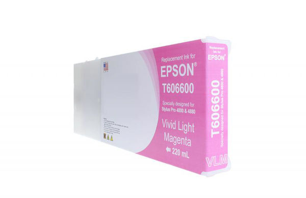 Picture of COMPATIBLE HIGH YIELD VIVID LIGHT MAGENTA WIDE FORMAT INK FOR T606600