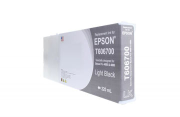 Picture of COMPATIBLE HIGH YIELD LIGHT BLACK WIDE FORMAT INK FOR EPSON T606700