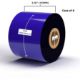 Picture of COMPATIBLE WAX/RESIN RIBBON 131MM X 450M (6 RIBBONS/CASE) FOR ZEBRA PRINTERS