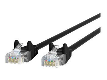 Picture of BELKIN 3FT CAT5E ETHERNET PATCH CABLE SNAGLESS, RJ45, M/M, BLACK PATCH CABLE