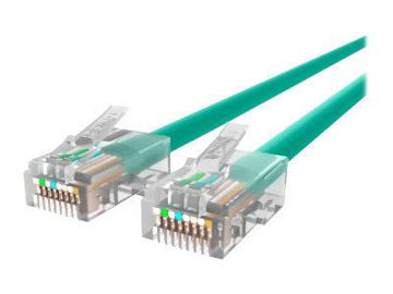 Picture of BELKIN PATCH CABLE RJ-45 (M) TO RJ-45 (M) 2 FT UTP CAT 5E MOLDED, SNAGLESS GREEN