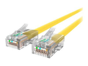 Picture of BELKIN PATCH CABLE RJ-45 (M) TO RJ-45 (M) 2 FT UTP CAT 5E STRANDED YELLOW