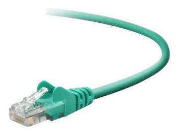 Picture of BELKIN PATCH CABLE RJ-45 (M) TO RJ-45 (M) 3 FT UTP CAT 5E SNAGLESS GREEN