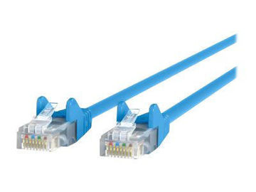 Picture of BELKIN PATCH CABLE RJ-45 (M) TO RJ-45 (M) 4 FT UTP CAT 5E BOOTED, SNAGLESS BLUE
