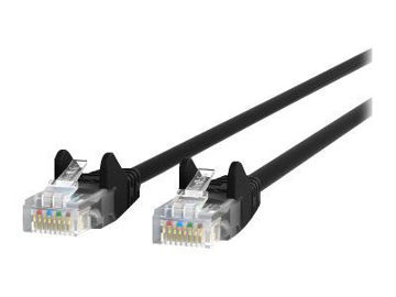Picture of BELKIN PATCH CABLE RJ-45 (M) TO RJ-45 (M) 4 FT UTP CAT 5E MOLDED, SNAGLESS BLACK