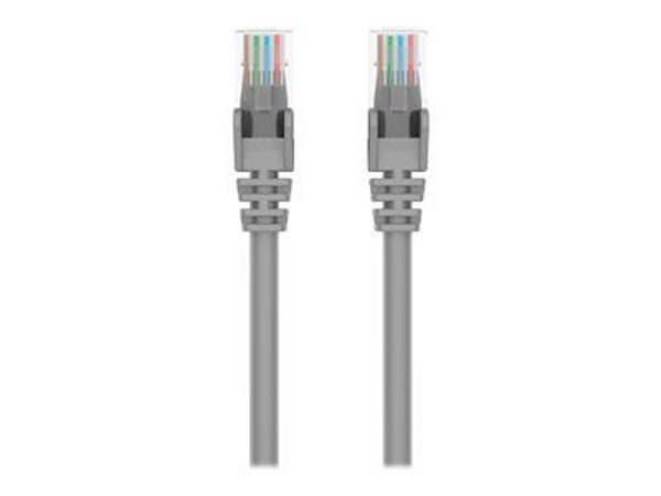 Picture of BELKIN 5FT CAT5E ETHERNET PATCH CABLE SNAGLESS, RJ45, M/M, GRAY
