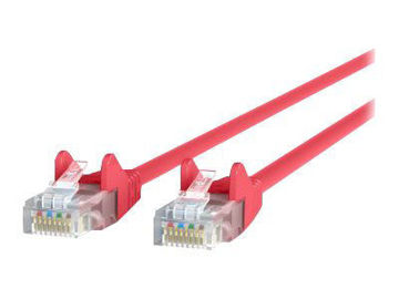 Picture of BELKIN PATCH CABLE RJ-45 (M) TO RJ-45 (M) 5 FT UTP CAT 5E MOLDED, SNAGLESS RED