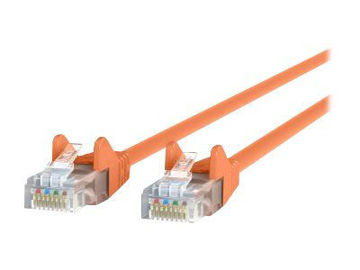 Picture of BELKIN PATCH CABLE RJ-45 (M) TO RJ-45 (M) 6 FT UTP CAT 5E BOOTED, SNAGLESS ORANGE