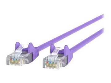Picture of BELKIN PATCH CABLE RJ-45 (M) TO RJ-45 (M) 6 FT UTP CAT 5E BOOTED, SNAGLESS PURPLE