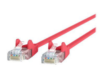 Picture of BELKIN PATCH CABLE RJ-45 (M) TO RJ-45 (M) 6 FT UTP CAT 5E BOOTED, SNAGLESS RED