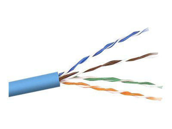 Picture of BELKIN - BULK CABLE - 1000 FT - UTP - CAT 5E - SOLID - BLUE