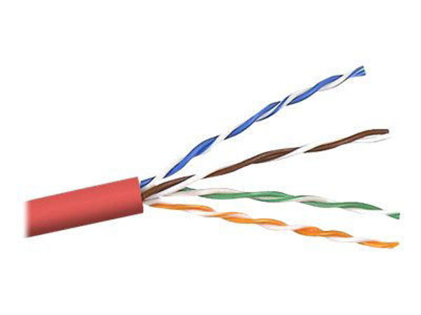 Picture of BELKIN - BULK CABLE - 1000 FT - UTP - CAT 5E - SOLID - RED