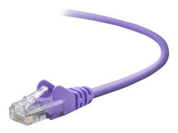 Picture of BELKIN - CROSSOVER CABLE - RJ-45 (M) TO RJ-45 (M) - 6 FT - UTP - CAT 5E - SNAGLESS - PURPLE