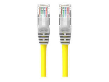 Picture of BELKIN - CROSSOVER CABLE - RJ-45 (M) TO RJ-45 (M) - 7 FT - UTP - CAT 5E - MOLDED - YELLOW