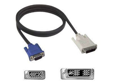 Picture of BELKIN VGA CABLE SINGLE LINK DVI-I (M) TO HD-15 (VGA) (F) 3 FT