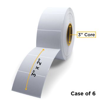 Picture of ZEBRA NON-OEM NEW THERMAL TRANSFER LABEL ROLL 3.0" ID X 8.0" MAX OD