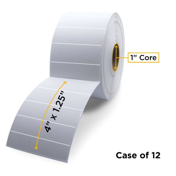 Picture of ZEBRA NON-OEM NEW DIRECT THERMAL LABEL ROLL 1.0" ID X 5.0" MAX OD