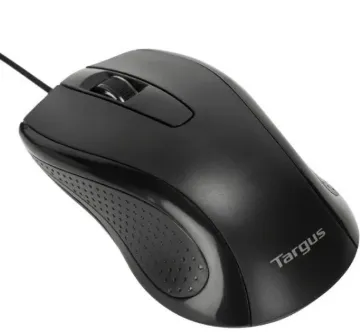 TARGUS USB WIRED FULL-SIZE MOUSE 3 BUTTON BLACK