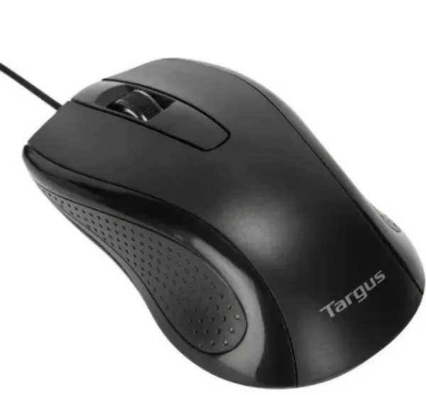 TARGUS USB WIRED FULL-SIZE MOUSE 3 BUTTON BLACK